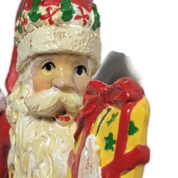 Kurt Adler Santa Claus Ornament Side View Santa's World Christmas - Picture 4 of 8